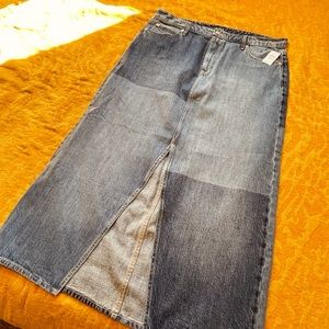 Gap Long Denim Skirt